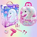 PlayMagic Unicorn Portable Backpack Dressing Set | Pretend Play Set with Makeup Accessories for Kids | Suitcase Toy | Birthday Gift for Girls