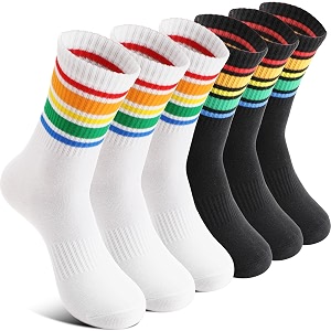 unicorn socks gifts for girls kids cute animal fun crew fashion funny novelty soft cotton socks 6 pairs