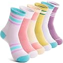 Unicorn Socks Gifts for Girls kids Cute Animal Fun Crew Fashion Funny Novelty Soft Cotton Socks 6 Pairs