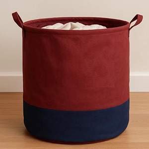 45 l non-woven laundry storage bag with handles  foldable clothes organizer basket  durable fabric laundry hamper for home amp dorm pack of 1
