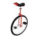 Unicycle Adjustable Height Outdoor Unicycl One Wheel Bike with Aluminum Rlloy Rim, Mute Bearing for Novices Professionals Adults