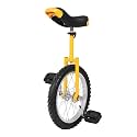 Unicycle Solid Color Unicycle with Steel Frame&amp; Anti-Slip Leakproof Tire&amp; Adjustable Height Curved PU Seat Exercise Bicycle for Beginner Outdoor Sports Entertainment Exercises