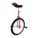 Unicycle Solid Color Unicycle with Steel Frame&amp; Anti-Slip Leakproof Tire&amp; Adjustable Height Curved PU Seat Exercise Bicycle for Beginner Outdoor Sports Entertainment Exercises