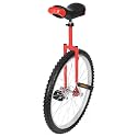 Unicycle Solid Color Unicycle with Steel Frame&amp; Anti-Slip Leakproof Tire&amp; Adjustable Height Curved PU Seat Exercise Bicycle for Beginner Outdoor Sports Entertainment Exercises
