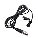 Unidirectional Lavalier Microphone Clear Sound Clamp/Holder On Lapel Mic for Stage Conference Interview, XLR Interface for, Metal Clamp/Holder Lightweight Portable Mic Applicable for