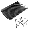 Uniflasy 20 Inches Ash Pan Replacement for Chargriller 5050, 5072, 5650, 2123, 2223, 2823 Charcoal Grills,Char-Griller Grill Grate Model 200157,Chargriller Replacement Part with 2pcs Fire Grate Hanger