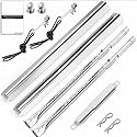 Uniflasy Grill Parts for Charbroil Performance 2-Burner 463630021 463655021 463655421 463655621,for Charbroil 4-Burner 463365021 463448021 Grill Burner Tube Heat Plates Shield Crossover Tube Igniter