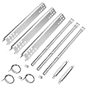 Uniflasy Grill Replacement Parts for Charbroil Performance Tru Infrared 3 Burner 463371116 463371316 463370719 463336016 463280019, Grill Burner Heat Plate Shield Carryover Tube Grill Repair Parts