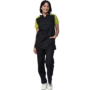 uniform craft female scrub suit designer dsdx04 - ideal for doctors dentists and healthcare professionals