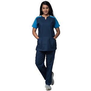 uniform craft female scrub suit designer dsdx04 - ideal for doctors dentists and healthcare professionals