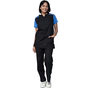 uniform craft female scrub suit designer dsdx04 - ideal for doctors dentists and healthcare professionals