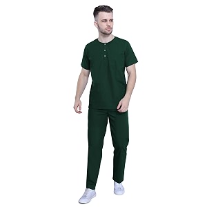 uniform craft mens scrub suit round neck