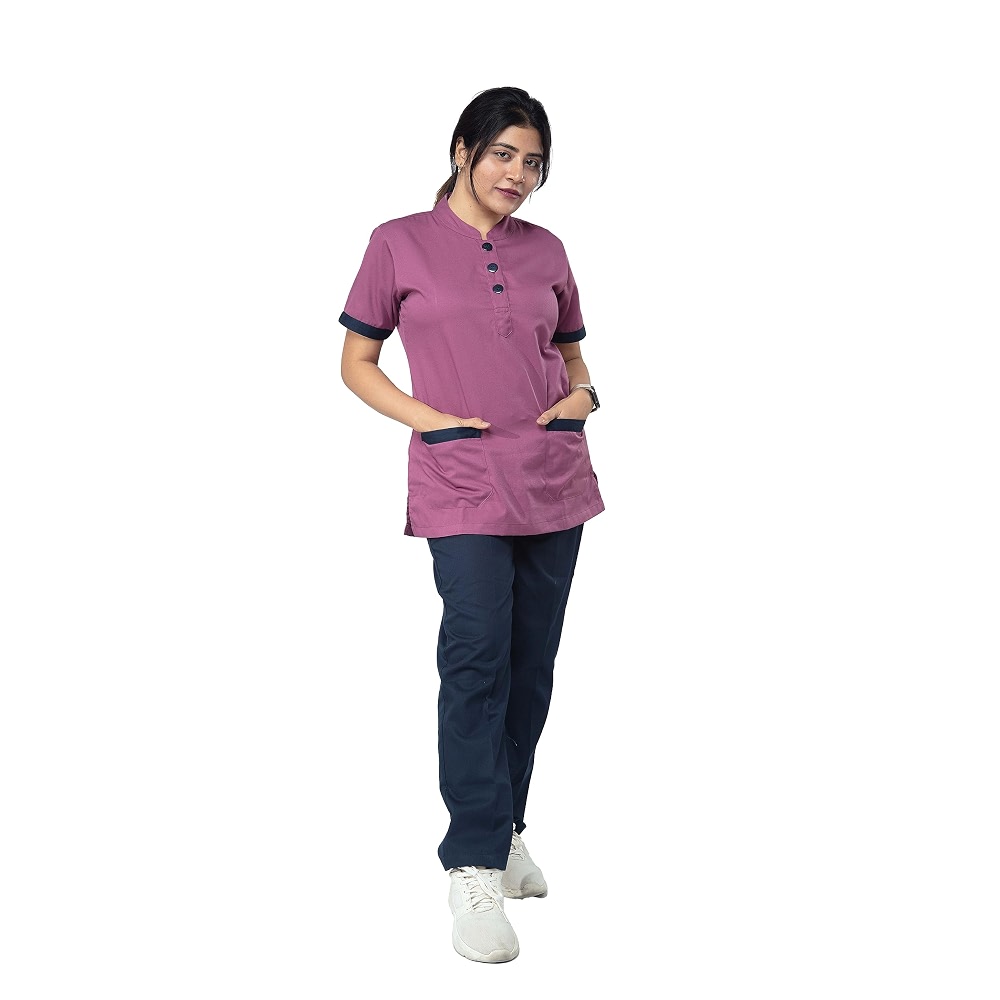 UNIFORM CRAFT Women's Polyester and Cotton Twill Support Staff Uniform ...