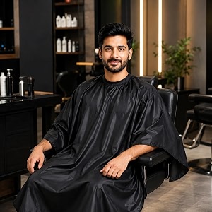 uniformer hair cutting sheet  waterproof hair cutting apron  stain-resistant hair cutting cape  adjustable amp durable hair cutting cloth  perfect for salon  size 59x51 inches