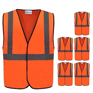 uniformer safety jacket for men and women  reflective high visibility  ideal unisex safety jacket for construction amp road safety  used in airport construction traffic
