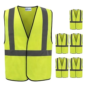uniformer safety jacket for men and women  reflective high visibility  ideal unisex safety jacket for construction amp road safety  used in airport construction traffic