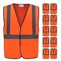 uniformer Safety Jacket for Men and Women | Reflective High Visibility | Ideal Unisex Safety Jacket for Construction & Road Safety | Used in Airport, Construction, Traffic
