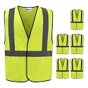 uniformer Safety Jacket for Men and Women | Reflective High Visibility | Ideal Unisex Safety Jacket for Construction &amp; Road Safety | Used in Airport, Construction, Traffic