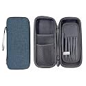 Unigear Polyester Eva Pencil Case Pen Pouch Holder Bag Stationery Box Large Storage Eva Hard Shell for School Supplies Office Stuff (Blue)