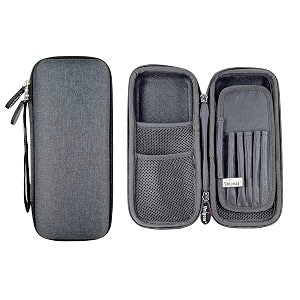unigear eva polyester pencil case pen pouch holder bag stationery box large storage eva hard shell for school supplies office stuff dark grey