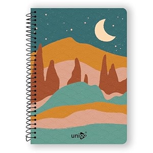 unigo a4 size spiral notebook single line ruled bright amp smooth paper 297 x 21 cm 100 pages uni-02