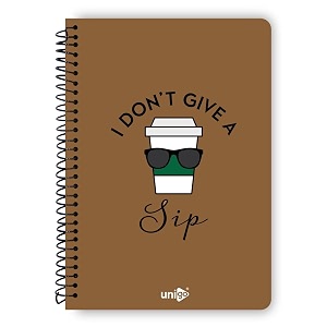 unigo a4 size spiral notebook single line ruled bright amp smooth paper 297 x 21 cm 100 pages uni-16