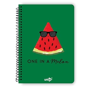 unigo a4 size spiral notebook single line ruled bright amp smooth paper 297 x 21 cm 100 pages uni-09