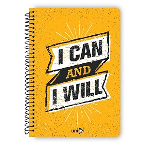 unigo a4 spiral notebook unruledplain bright amp smooth paper 297 x 21 cm 100 pages uni-07
