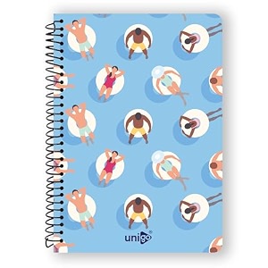 unigo a4 spiral notebook unruledplain bright amp smooth paper 297 x 21 cm 100 pages uni-04