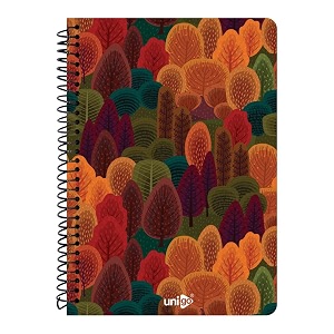 unigo a4 size spiral notebook single line ruled bright amp smooth paper 297 x 21 cm 100 pages uni-01
