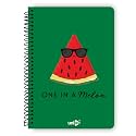 Unigo A4 Size Spiral Notebook, Single Line Ruled, Bright &amp; Smooth Paper, 29.7 x 21 cm, (100 Pages, Uni-09)