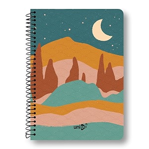 unigo a4 spiral notebook unruledplain bright amp smooth paper 297 x 21 cm 100 pages uni-02