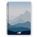 Unigo A4 Spiral Notebook (Uni-12) | 100 Ruled Pages | Ultra-Bright &amp; Smooth Paper | Slim Spiral Bound Book for College &amp; Office Notes | 21 x 29.7 cm