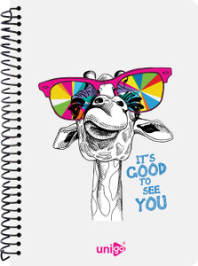 unigo notebook a4 notebook single line - ruled 200 pages