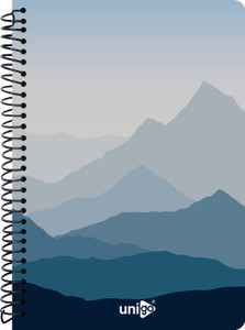 unigo notebook a4 notebook single line - ruled 200 pages night blue