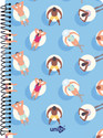 UNIGO NOTEBOOK A4 Notebook Single Line - Ruled 200 Pages (Sky Blue)