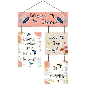 unihouse wall art mdf wooden hanging for living room  bedroom  home decor  office  gift  quotes items house decoration decorative hanging items for gifting wall decor design 1