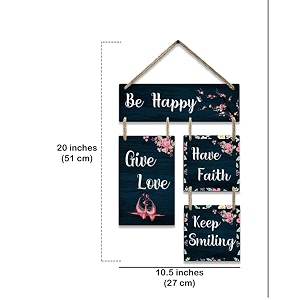 unihouse wall art mdf wooden hanging for living room  bedroom  home decor  office  gift  quotes items house decoration decorative hanging items for gifting wall decor design 8 wh18