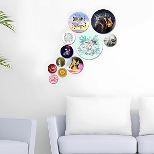 unihouse wall art mdf wooden hanging for living room  bedroom  home decor  office  gift  quotes items house decoration decorative hanging items for gifting wall decor set of 11 design 15wh13