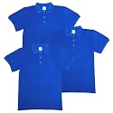 unik Boy's Premium Quality Pique Polo Uniform Shirt Short Sleeve White Sky Blue Navy Hunter Green Burgundy Black Red