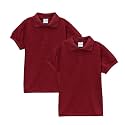 unik Boy's Premium Quality Pique Polo Uniform Shirt Short Sleeve White Sky Blue Navy Hunter Green Burgundy Black Red