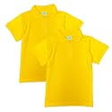 unik Boy's Premium Quality Pique Polo Uniform Shirt Short Sleeve White Sky Blue Navy Hunter Green Burgundy Black Red
