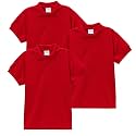 unik Boy's Premium Quality Pique Polo Uniform Shirt Short Sleeve White Sky Blue Navy Hunter Green Burgundy Black Red