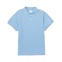 unik Boy's Premium Quality Pique Polo Uniform Shirt Short Sleeve White Sky Blue Navy Hunter Green Burgundy Black Red