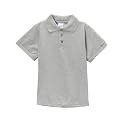 unik Boy's Premium Quality Pique Polo Uniform Shirt Short Sleeve White Sky Blue Navy Hunter Green Burgundy Black Red