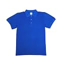 unik Boy's Premium Quality Pique Polo Uniform Shirt Short Sleeve White Sky Blue Navy Hunter Green Burgundy Black Red
