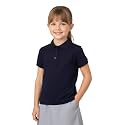 unik Girl's Uniform Polo Shirt Short Sleeve White Navy Sky Blue Red Green Pink