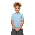 unik Girl's Uniform Polo Shirt Short Sleeve White Navy Sky Blue Red Green Pink