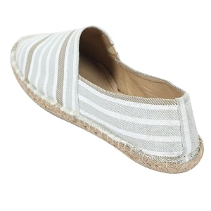 men39s espadrille canvas casual shoes - white striped  shoes for men and boys  casual shoe  size9