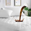 UNILIBRA Queen Mattress Protector Waterproof, Deep Pocket Mattress Pad Cover Fits to 6''-21'', Breathable Hollow Cotton Filling Quilted Mattress Protector for Queen Size